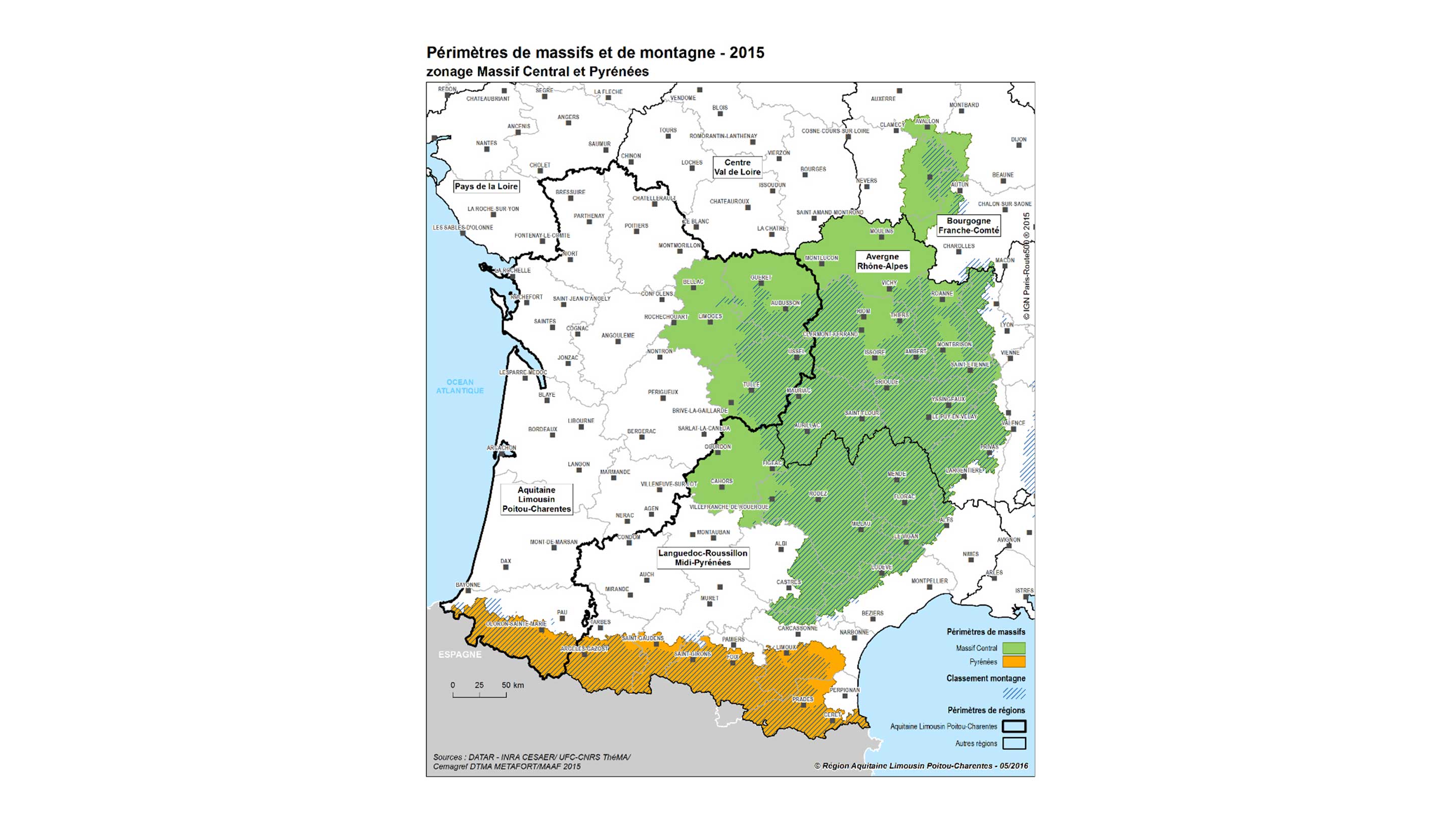 Massif Central et Pyrénées