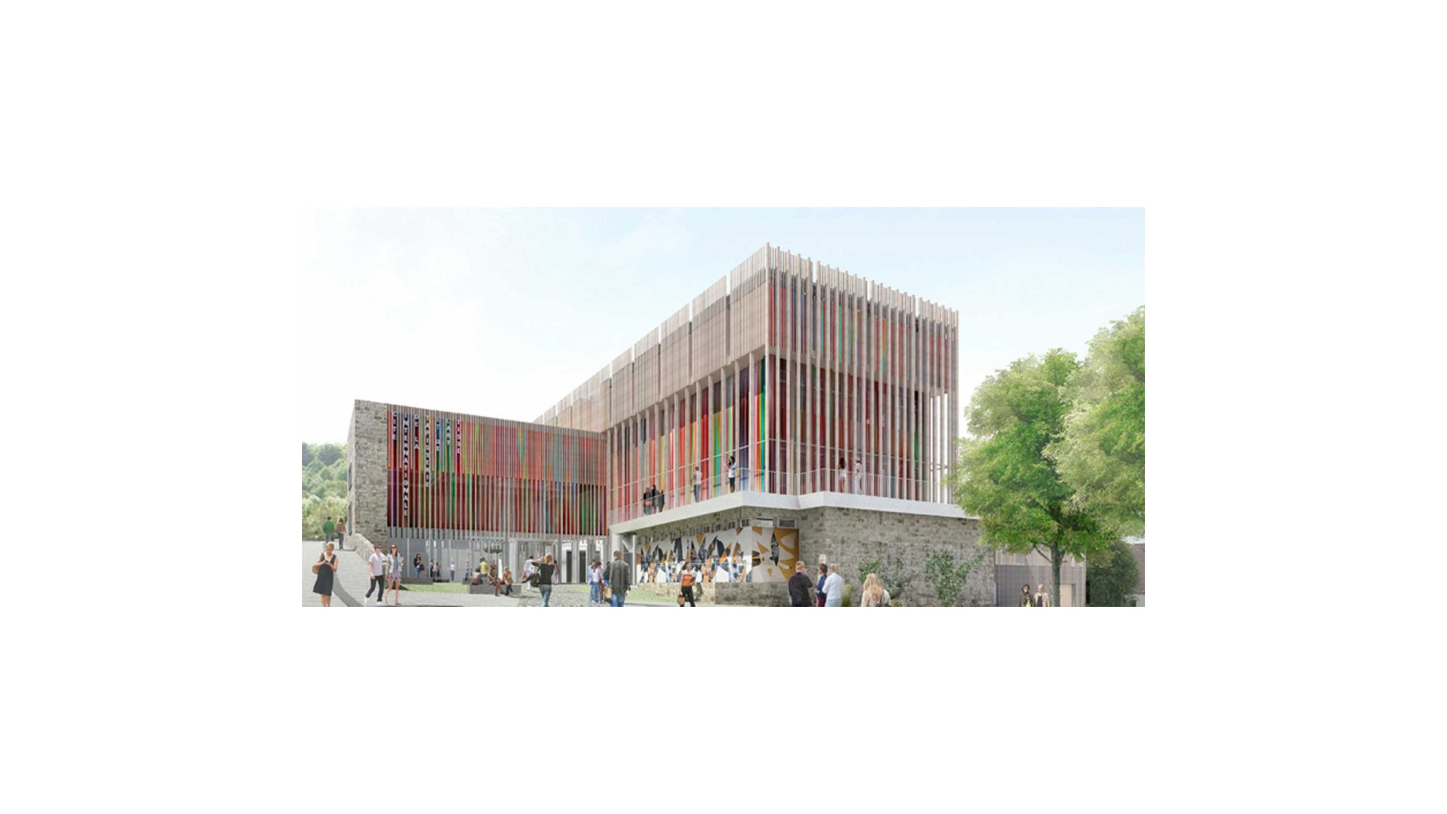 Esquisse de la future cité internationale de la tapisserie