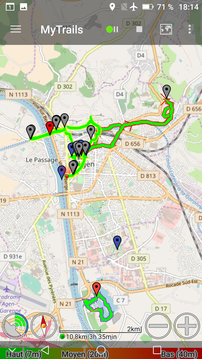 Itinéraires de marche à Agen