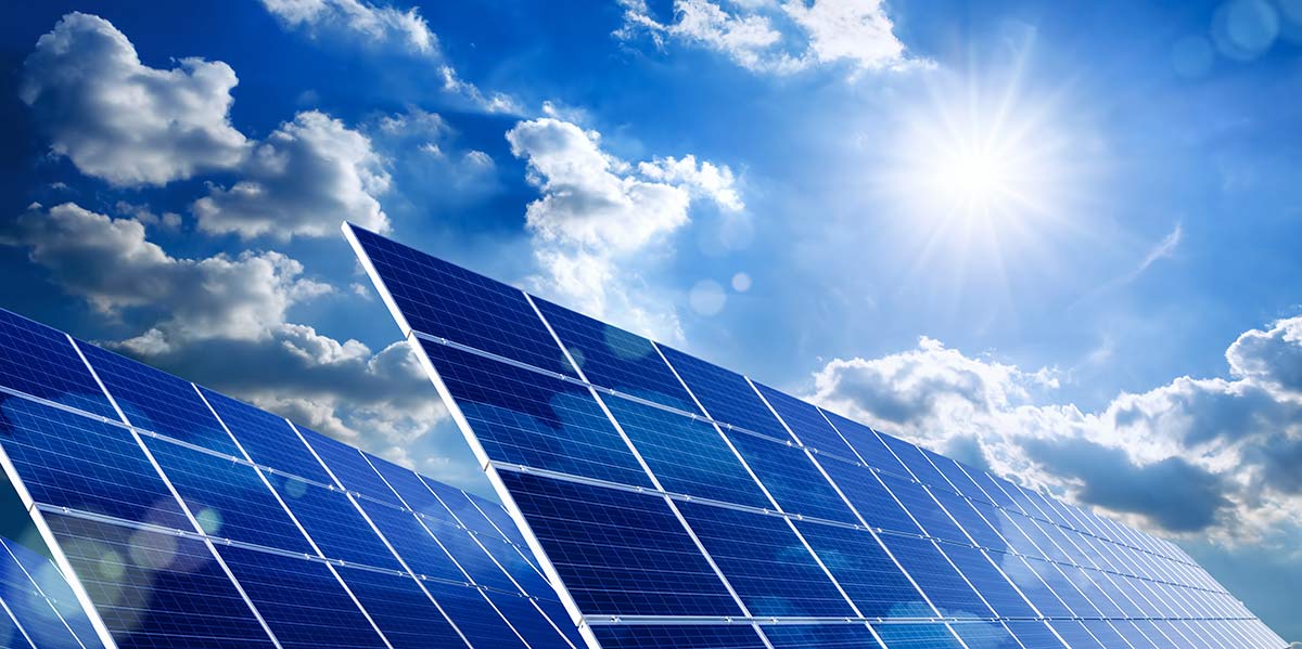 Photo de panneaux solaires