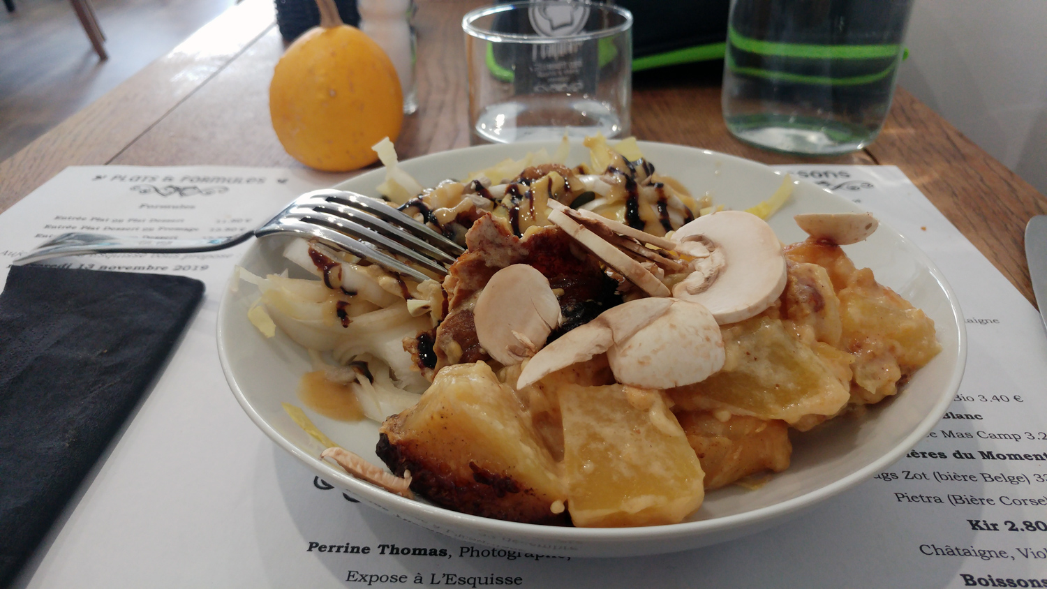  Au menu de l’Esquisse à Guéret : tartiflette végétarienne