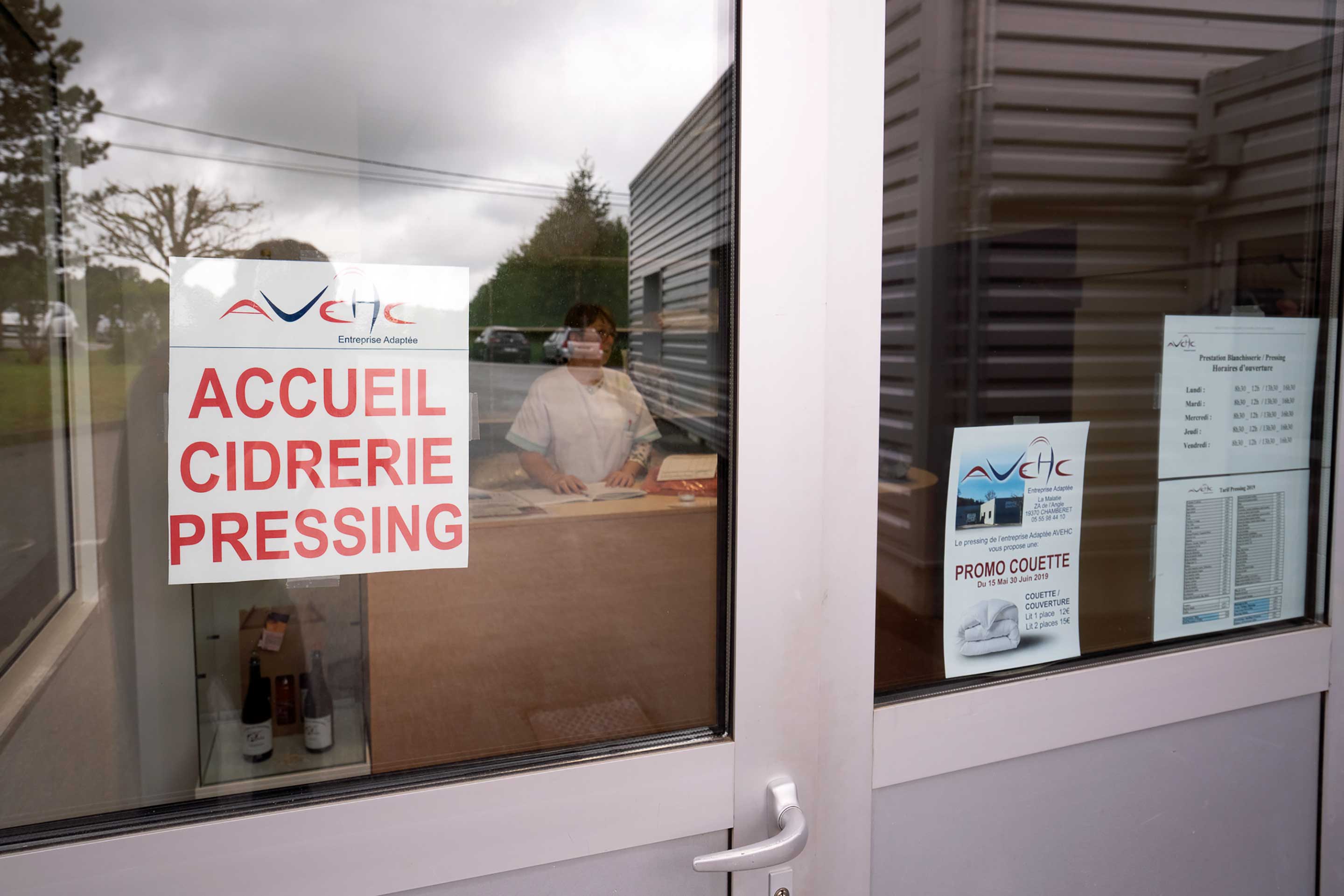 Photo de l'accueil cidrerie pressing de l'Avehc