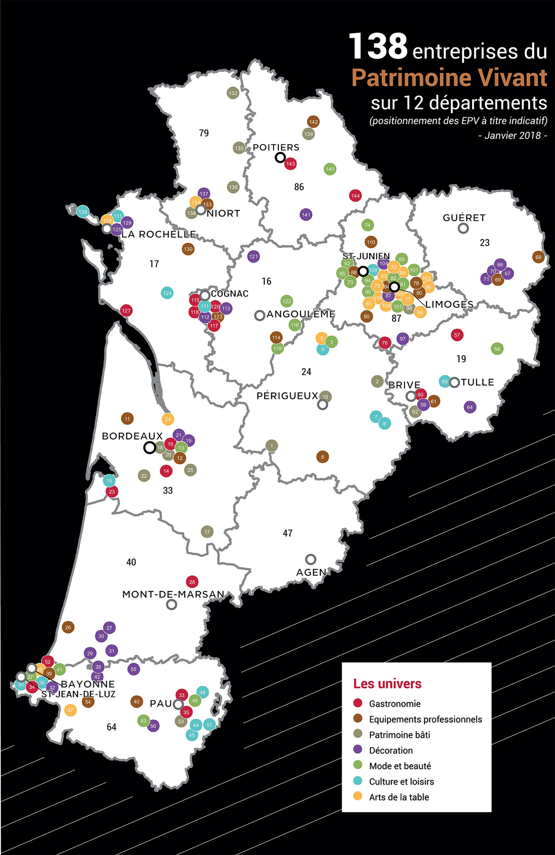 Carte des entreprises du patrimoine vivant