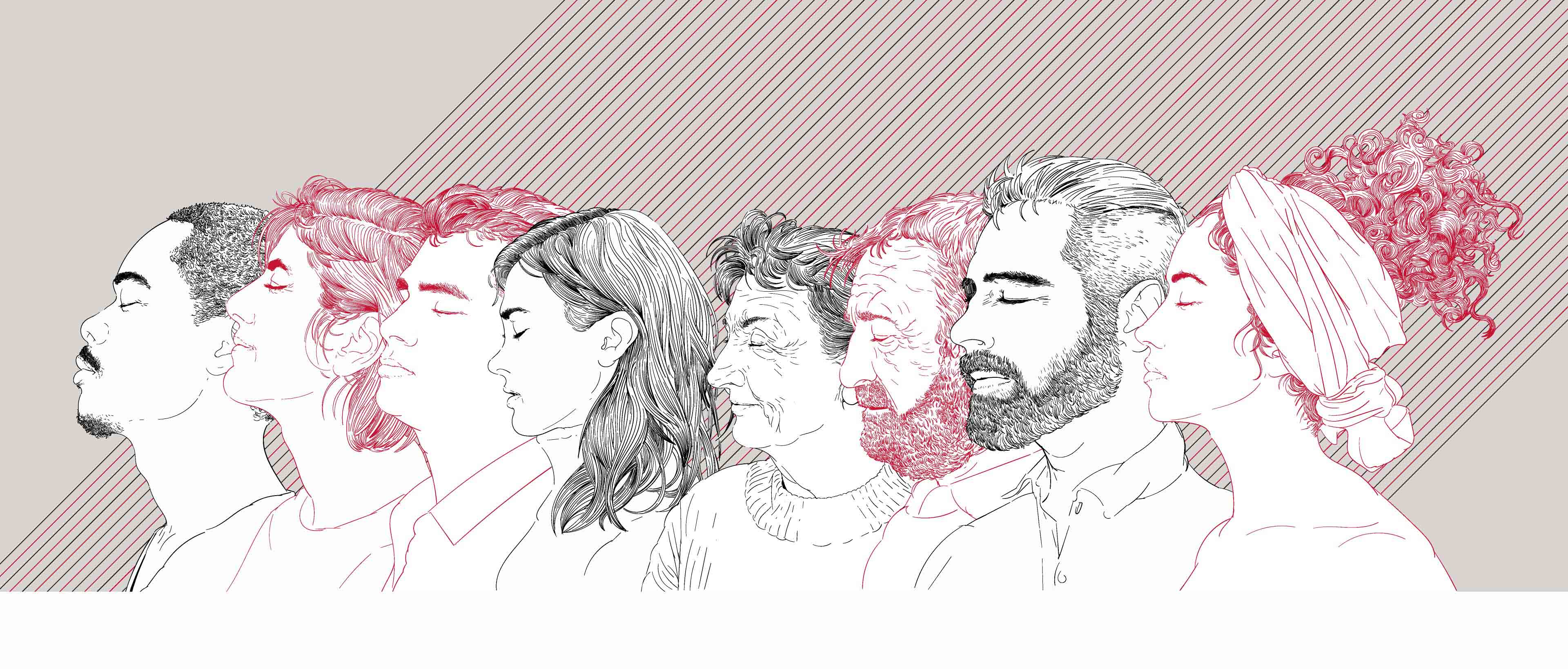 Illustration de la série portraits de Néo-Aquitains