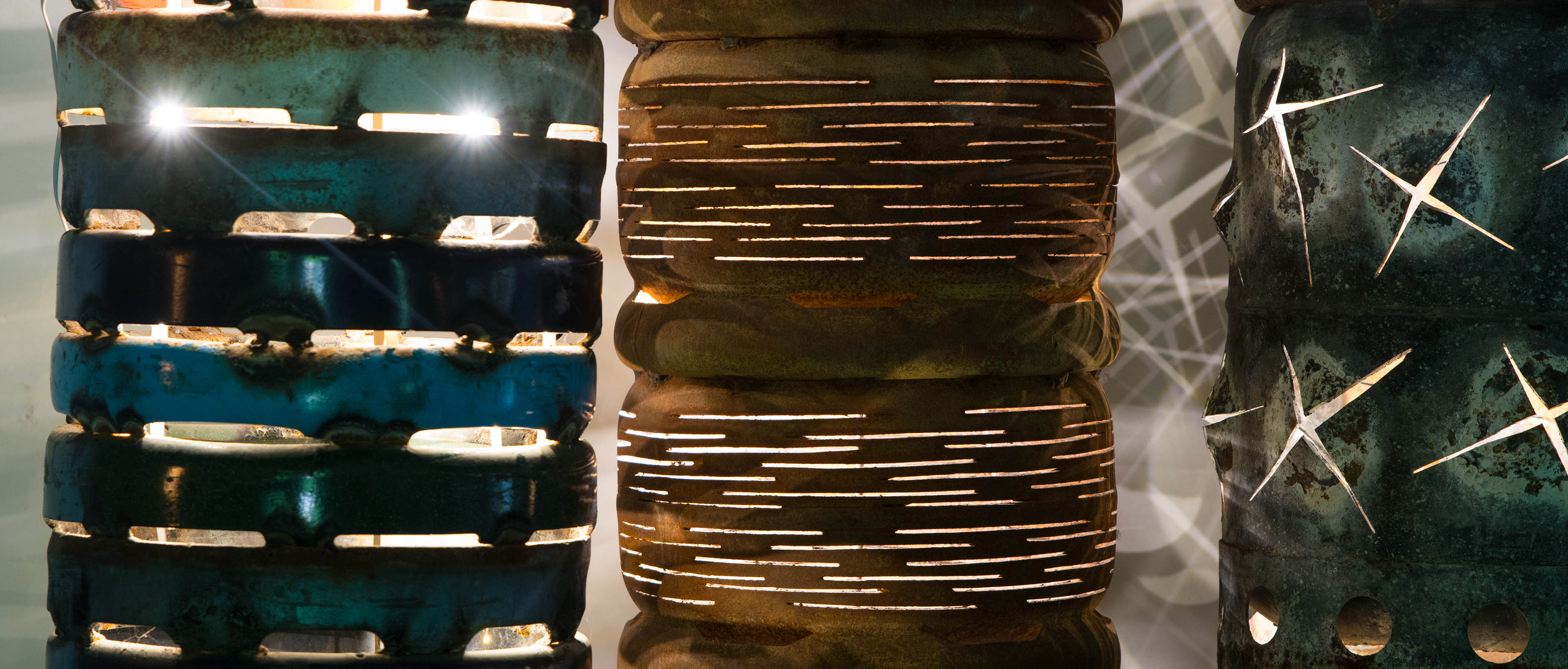 Détails des lampes créées par Véro et Didou