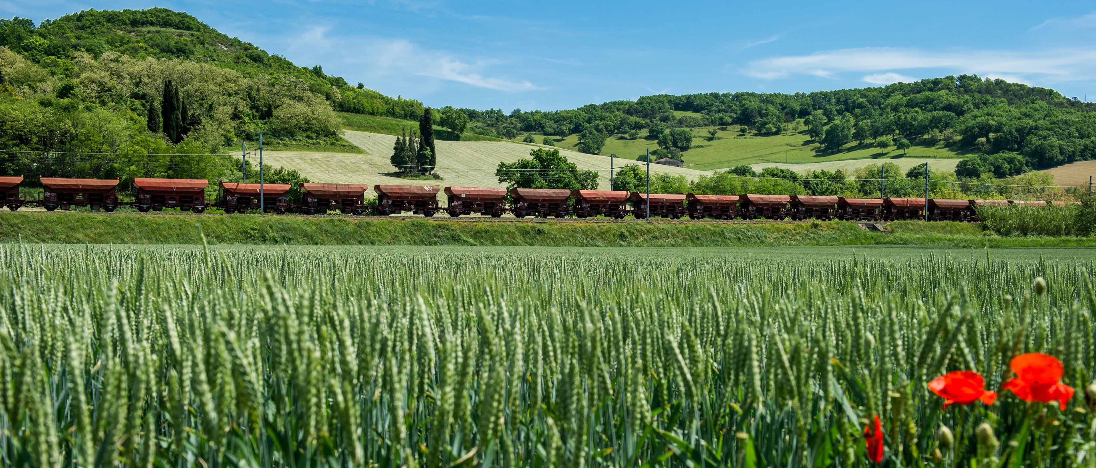 train de fret en Nouvelle-aquitaine