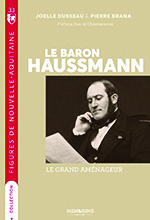 couverture du livre sur Haussmann avec titre et photo noir et blanc