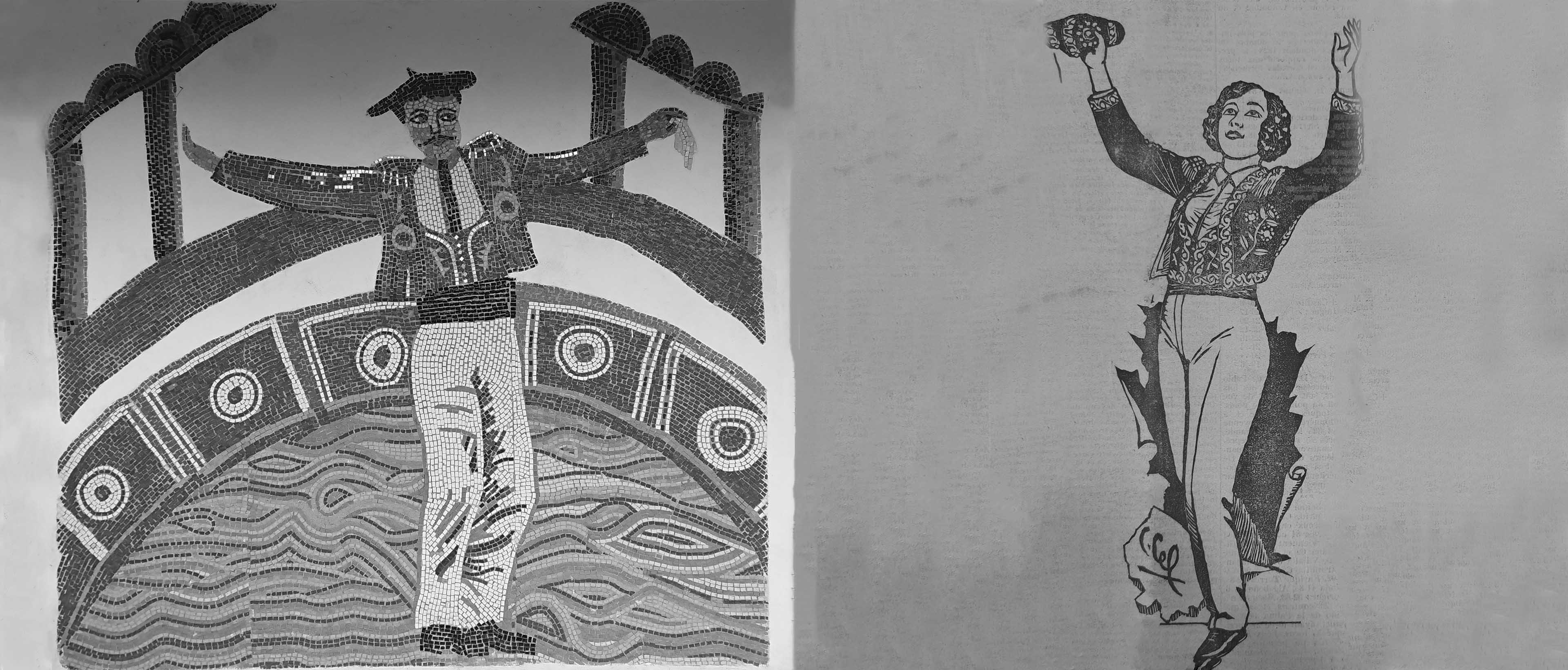 dessins de coureur landais en noir et blanc