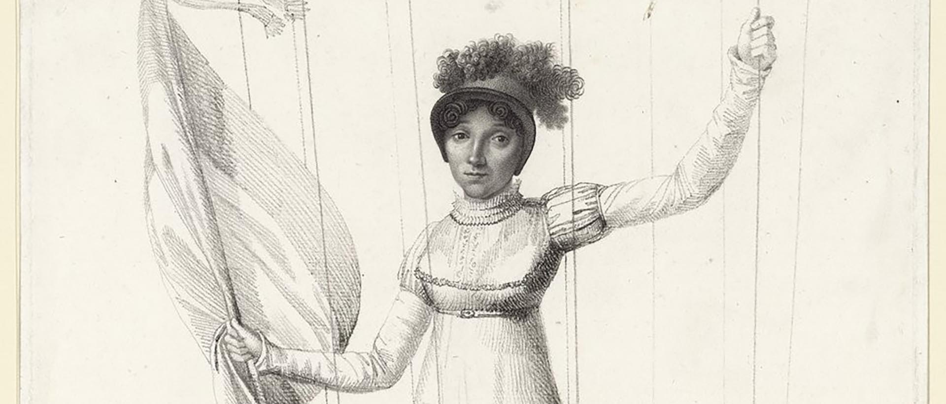 dessin noir et blanc sophie blanchard