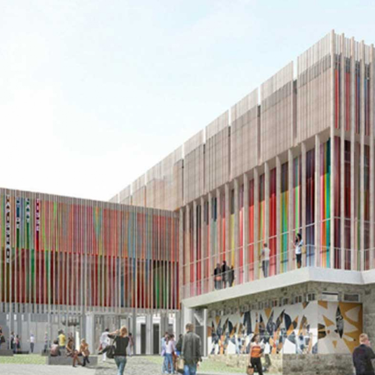 Esquisse de la future cité internationale de la tapisserie