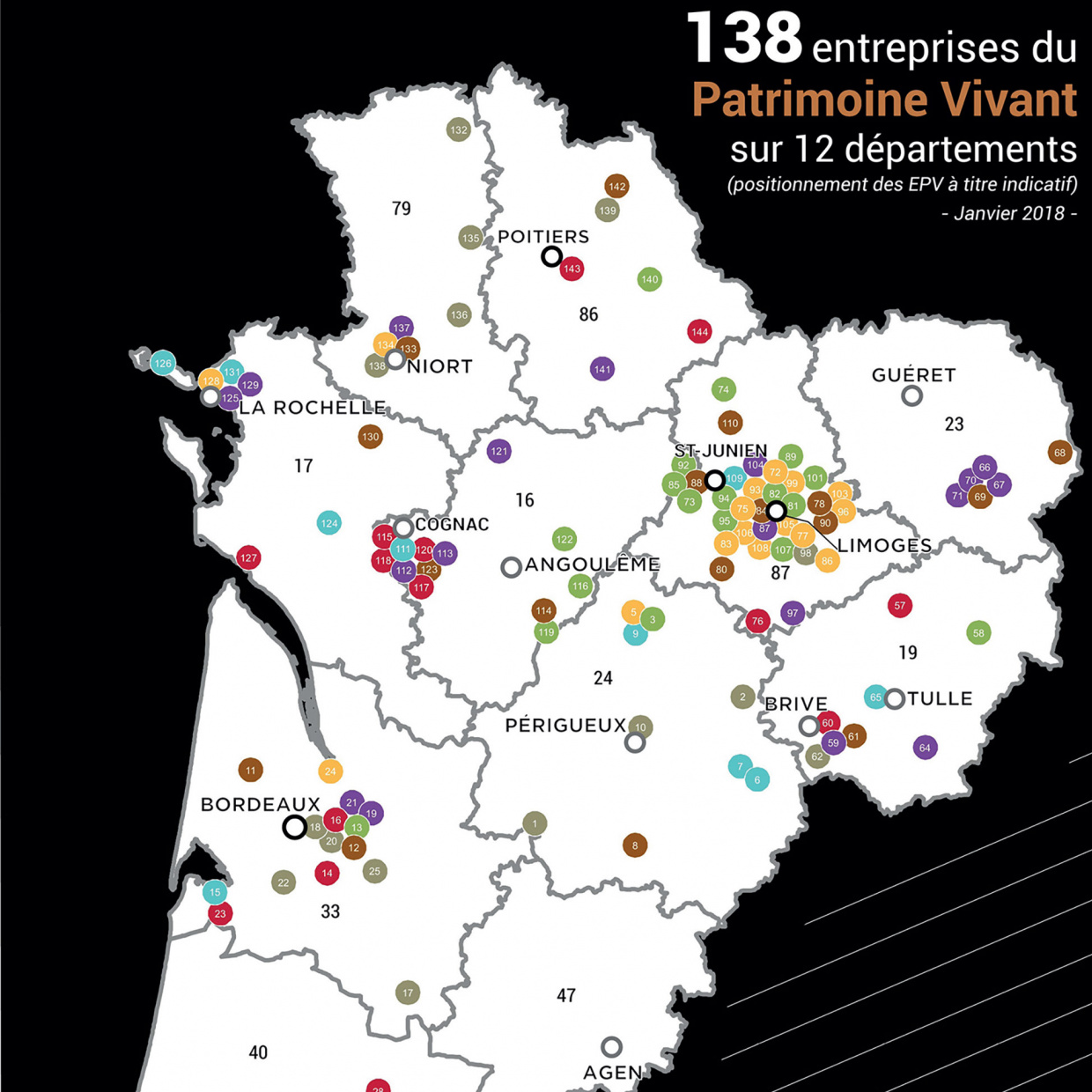 Carte des entreprises du patrimoine vivant
