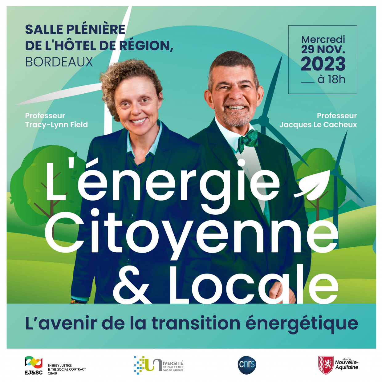 Les professeurs Tracy-Lynn Field et Jacques Le Cacheux