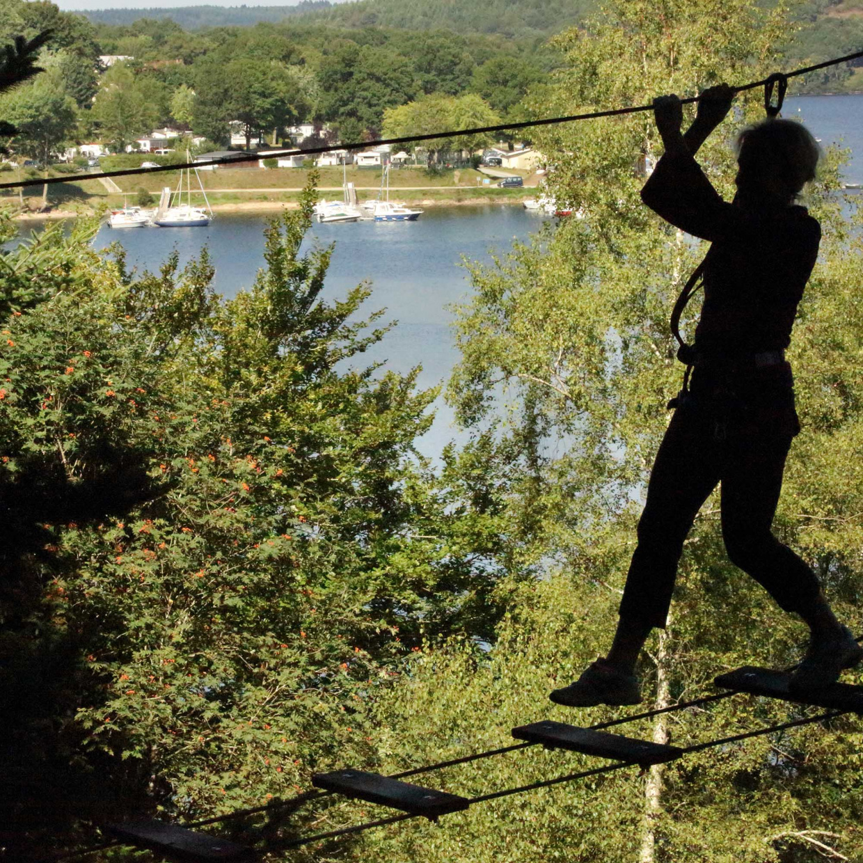 accrobranche au Lac de Vassivière