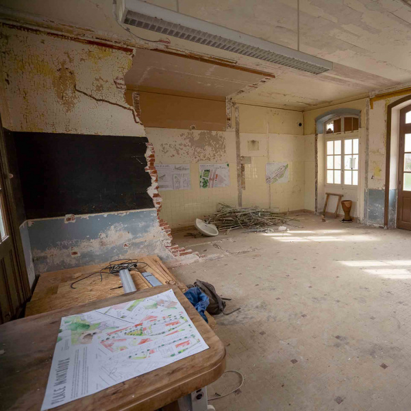 Photo de l'étage de la gare pour futurs bureaux