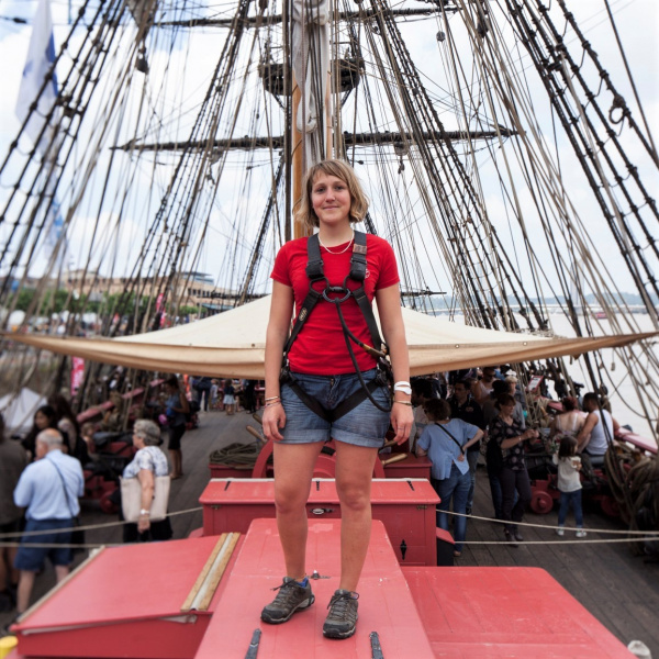 Magali, 28 ans, gabière sur la frégate l'Hermione