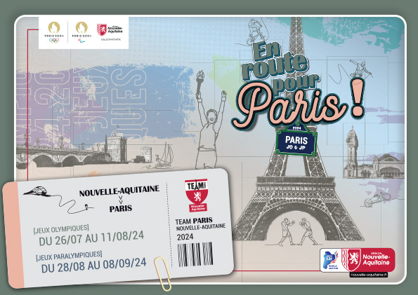 Carte "en route pour Paris"
