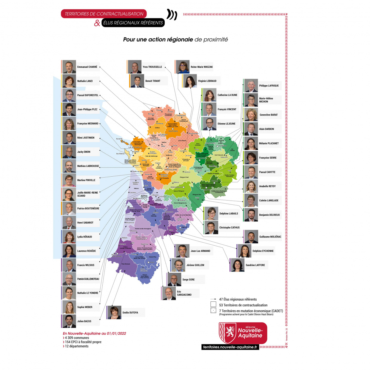 Cartes des élus de territoire 