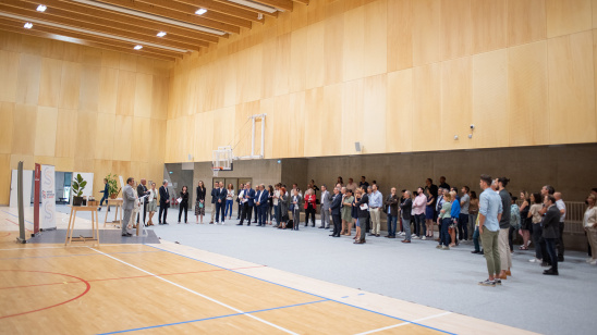 Inauguration de la nouvelle salle de sport du CREPS de Bordeaux