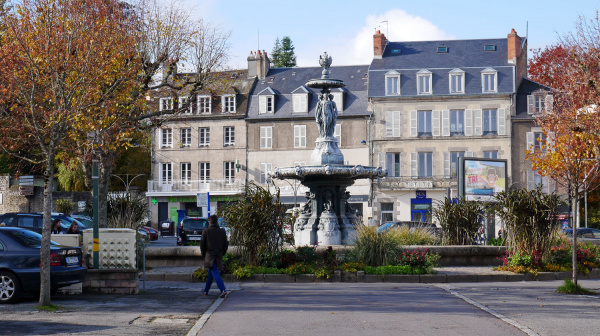 La fontaine des Trois-Grâces, place Bonnyaud