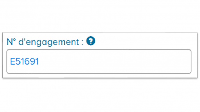Numéro engagement